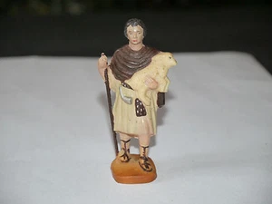 FIGURINE CLAIRET LA CRÈCHE BERGER AVEC AGNEAU DANS LES BRAS ( CASSE ) - Picture 1 of 1