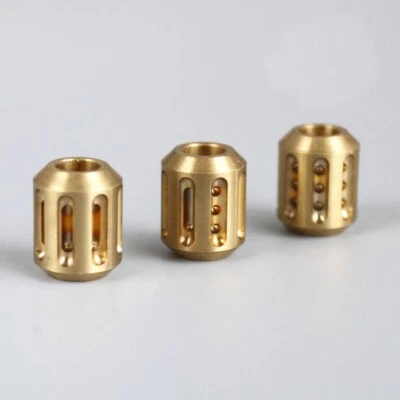 Solid Brass Lanyard Knife Bead Necklace Parachute Pendant EDC DIY Accessories - Image 1 of 4