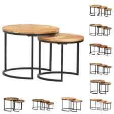  Tables Gigognes Table Basse Table d'Appoint Maison Bois d'Acacia Massif