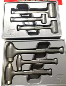 NEW Snap-on™ HBFEBD106DT 6pc Grey Dead Blow & Ball Peen Hammers 16oz 32oz 56oz - Foto 1 di 8