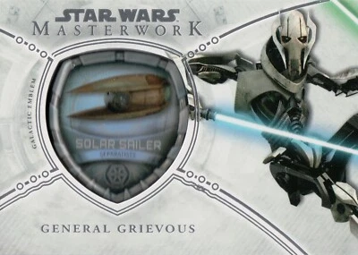 Tarjeta parche emblema nave General Grievous 2018 obra maestra de Star Wars MP- SGG#93/175 Foto 1 de 2