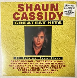 SHAUN CASSIDY GREATEST HITS LP TRANSLUCENT NATURAL COLOR VINYL NEW SEALED - Picture 1 of 5