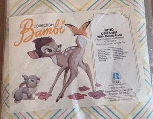 Regel The Bambi Collection vintage sealed Fitted Crib sheet bedding Disney - Picture 1 of 3