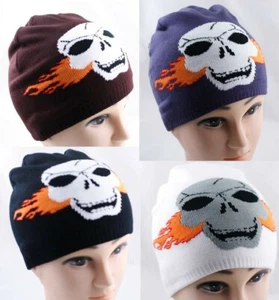1 Pieza CALIDAD PREMIUM Para hombres Invierno Gorro Sombrero Esquí Tejido Spandex Diseño de Calavera - Imagen 1 de 12