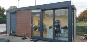 HOMEOFFICE Bürocontainer Container Büro 7x3m Rolladen und Klima NEUE DESIGN! - Bild 1 von 12