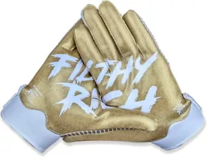 Guantes receptores Battle edición especial impresión palma adulto XXLGold/Wht nuevos con etiquetas - Imagen 1 de 4