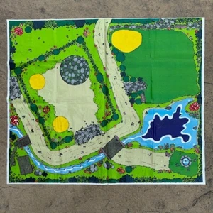 Alfombra de juego de colección Pitufos Village Wallace Berrie años 80 alfombra de juego a todo color gargamel EE. UU. - Imagen 1 de 11