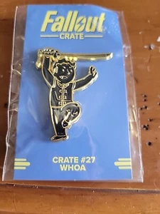 Loot Crate Fallout Vault-Tec Vault Boy pin crate #27 Whoa martial artist perk - Picture 1 of 1