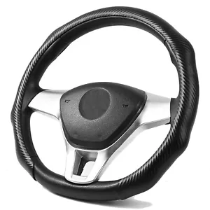 15"Car Steering Wheel Cover For BMW 1 3 5 7 Series X1 X3 X5 Carbon Fiber - Picture 1 of 12