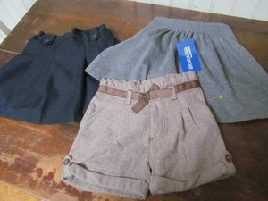 NWT Lot 3 Lands End Izod Osh Kosh Back to School Skirt Shorts Blue Brown Gray 5 - Picture 1 of 1