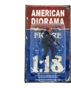 Polizist III männlicher Mann amerikanisches Diorama 24013 1:18 3,75" - Bild 1 von 1