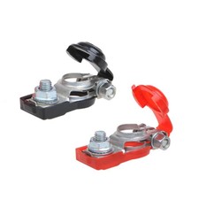 ProPlus Batteriepolklemmen Set mit Kunststoffbeschichtung - Rot/Schwarz (347009)