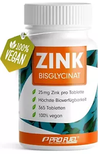 Zink 25mg - 365 (vegan) mit Zink-Bisglycinat (Zink-Chelat) - Bild 1 von 6