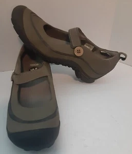 Merrell Shoes Womens Size 8 Plaza Emme Smoke Mary Janes Leather Suede - Picture 1 of 13