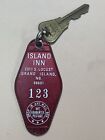 Island Inn Hotel Motel Key Fob & Key Grand Island Nebraska #123 Best Western