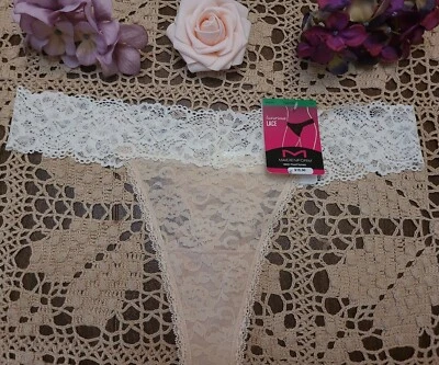 MAIDENFORM Super SeXy Luxurious Lace Thong Panties ~ L/7 ~NWT - Image 1 of 4