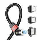 3 In 1 Fast Charge Magnetic Usb Rotating Cable Charger Phone Usb-C Micro Iphone