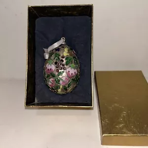 CLOISONNÉ ENAMEL EGG NIB (AL61EE) - Picture 1 of 9