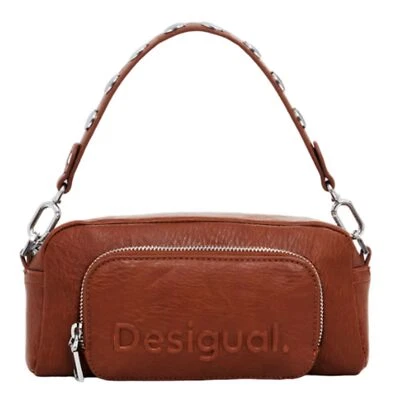 Desigual Crossbody Bag Umhängetasche Tasche Leather West hellbraun