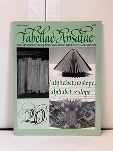 Tabellae Ansatae Book Magazine Volume 2 Number 3 Bookbinding Calligraphy Letter - Picture 1 of 10