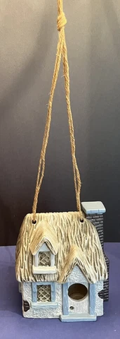 Ceramic Hanging Cottage Bird House Cover