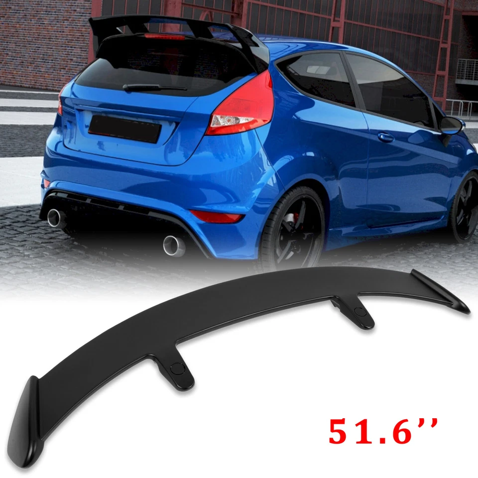 For Ford Fiesta Hatchback 5DR 51.6'' Rear Trunk Window Roof Spoiler Wing Matte Foto 1 de 4