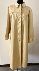 Stylischer beiger Regenmantel im Kittelstil aus den 70ern | Vintage Trenchcoat | EU 42 - Bild 1 von 10