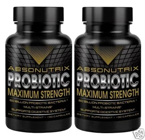 2 Absonutrix Probiotic Max 50 Billion Multi Strains 100 veg Cap stomach health - Picture 1 of 4