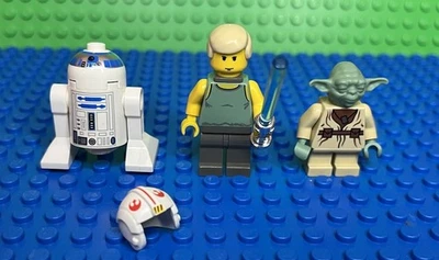 LOTE LEGO STAR WARS-4502-SW0106 DAGOBAH LUKE (CRACKED)-YODA SW0051 Y R2-D2 Foto 1 de 4