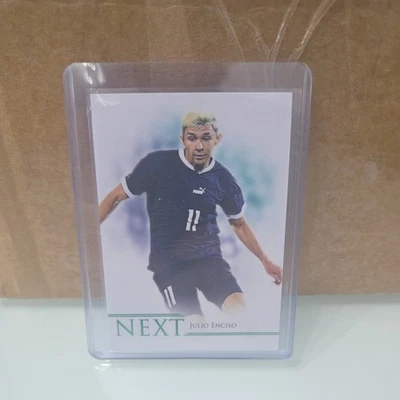 2023-24 Futera Unique World Football - Next Julio Enciso #095 Emerald 4/20 - Image 1 of 2