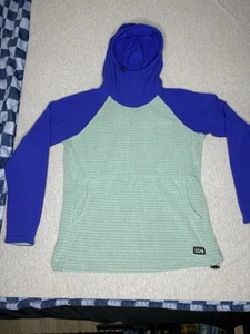 Mountain Hardwear Fleece Womens Small Pullover Summit Grid Tunik Hoodie - Picture 1 of 6