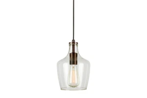Forte Lighting 2679-01 Milo 7"W Mini Pendant - Bronze - Picture 1 of 4