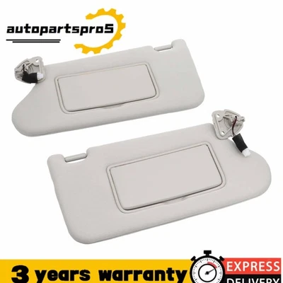 For 2013-18 Nissan Altima Sun Visor Driver Passenger Pair Set Lighted Gray Foto 1 de 4
