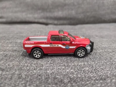 Matchbox 2015 Dodge RAM 1500 Truck, El Segundo Fire Dept, Red, Mint - Image 1 of 4