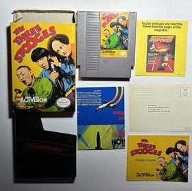 The Three Stooges Nintendo NES Complete CIB Great Condition Poster/Inserts