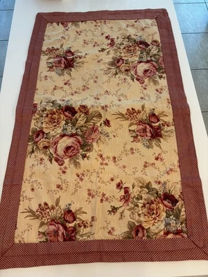 2 fundas de almohada Waverly Home vintage King borde guinga roja repollo rosa Norfolk Foto 1 de 4