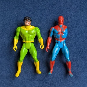 1984 Doctor Octopus + Spider-Man Secret Wars Marvel Mattel Action Figures - Picture 1 of 4