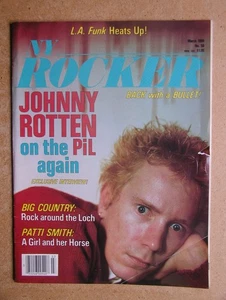 NY Rocker Magazine. March 1984. John Lydon, Patti Smith, CBGB's, Big Country etc - Foto 1 di 7