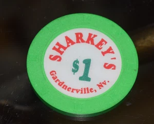 Sharkey’s Casino Gardnerville Nevada $1 Chip Paulson H&C 1994 COMBINED SHIPPING - Picture 1 of 1