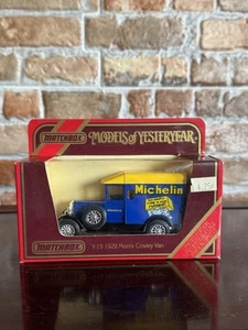 Matchbox Yesteryears / Y19 1929 Morris Cowley Van 'Michelin' in Type J Box - Picture 1 of 3