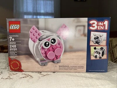 LEGO CREATOR: Mini Piggy Bank (40251) 3 IN 1 - 100% Complete w/Box and Manual - Image 1 of 4