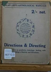 Directions & Directing by H S Green Alan Leo's #5 Astrological Manual - Imagen 1 de 7