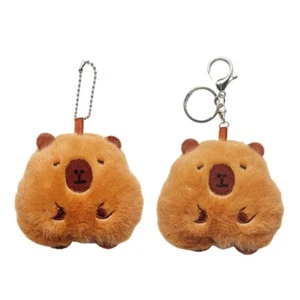 Cute Guinea Pigs Keychain Plush Pendant Keyring Couple Key Rings Ornament for - Picture 1 of 10