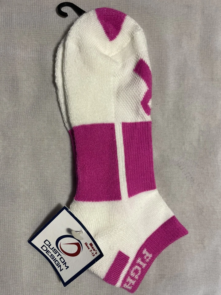 12 Pairs Ladies Everbright Solid Color White No Show Ankle Socks Size 9-11