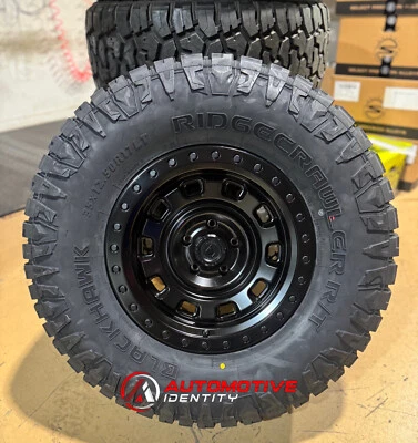 Pneus 17x9 Arena Gunner rodas pretas 35" RT 6X5.5 Ford Bronco tamanho completo - Imagem 1 de 4