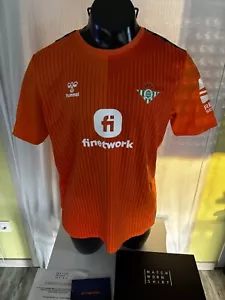 Maglia Matchworn COA Real Betis Sevilla Rui Silva Conference League Jersey Shirt - Foto 1 di 5