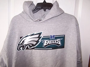 Philadelphia Eagles Gris Sudadera con Capucha Para Hombre Grande Nueva con Etiquetas - Imagen 1 de 1