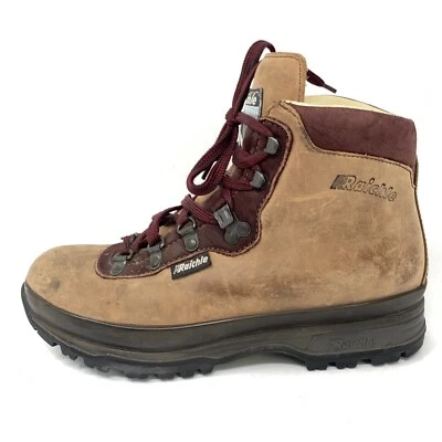 Botín vintage Raichle senderismo montañismo cuero con cordones para mujer talla 8 M Foto 1 de 4