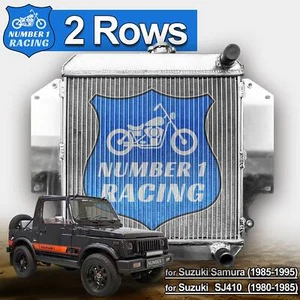2Row Performance Aluminum Radiator for Suzuki Samurai 1985-1995 SJ410 1980-1985 - Picture 1 of 7