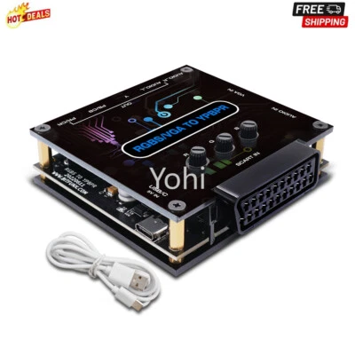 RGBS VGA to YPBPR Component Converter SCART to YPBPR YCBCR For Nintendo 64 PS1 - Image 1 of 4